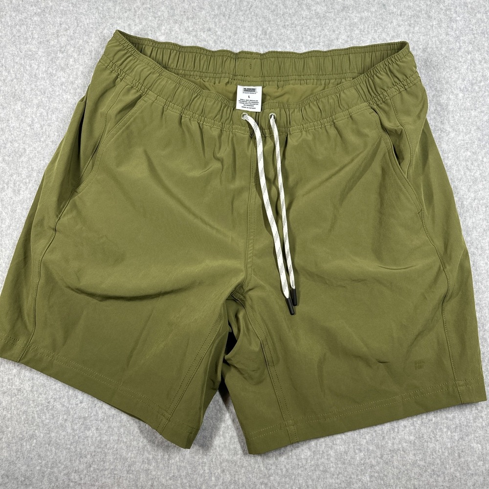 Duluth Alaskan Hardgear AKHG Lined Shorts Men's Large Green 8" Drawstring